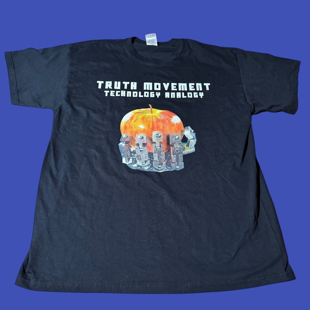 Truth Movement Technology Analogy 2010 Tour Band T Shirt Black Cotton XL